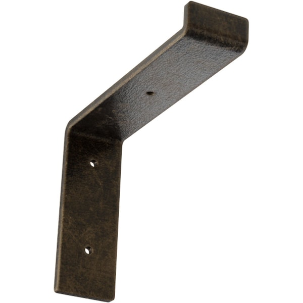 Ekena Millwork Steel Truss Shelf Bracket, Antiqued Pale Gold 2"W x 8"D x 6 3/4"H BKTM02X08X06TSAPG - main